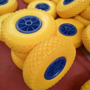 Qingdao MAXTOP 10 pollici Flat Free ruote in schiuma Pu Anti-cravatta e antiurto cerchio in plastica ruota carrello - Product Image 3