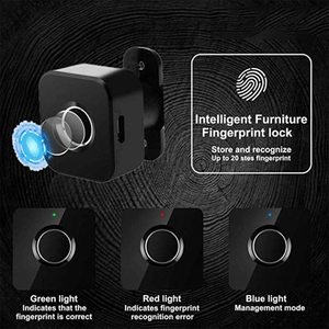 Blocco delle impronte digitali Smart Cabinet Serrature Biometrico Keyless Mobili Governo del cassetto <span class=keywords><strong>Armadio</strong></span> Serrature di Impronte Digitali per Cassetto Del Governo - Product Image 4