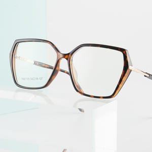 Montura de Gafas Cuadradas TR87155 con Protección Anti Luz Azul para Mujer, Lentes Ópticas AC, Tamaño Mediano, Estilo Europeo, Monturas Modernas - Product Image 3