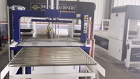 Machine d'équerrage de paquets entièrement automatique et machine de cerclage avec système de presse à boîtes avec sangles en PP Machine à relier automatique
