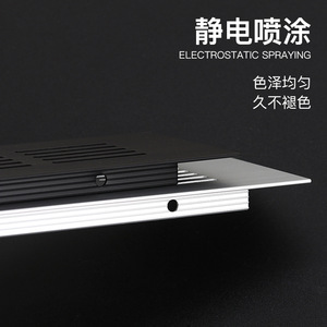 ฝาครอบช่องระบายอากาศอลูมิเนียมอัลลอยด์ Ai Siqi ขนาด 150 มม. สีเงิน ตาข่ายระบายอากาศสำหรับตู้ ช่วยระบายความร้อน - Product Image 4