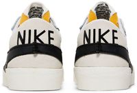 Chaussures de skate pour hommes Blazer Low '77 Jumbo blanches et noires à lacets, avec embout en cuir véritable, semelle intermédiaire en EVA et semelle extérieure en caoutchouc