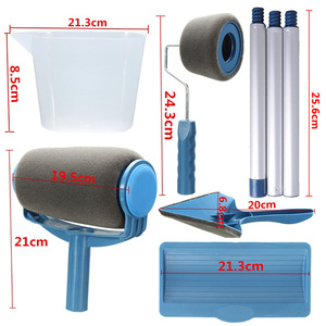Self Containing Roller Brush 15Mm Circular Blue Home Painting Tool Brush - Product Image 5