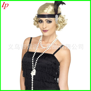 LPP4110 Faux Pearl <b>Necklace</b> 180cm <b>Long</b> For Party Women's Costume Accessory - Product Image 2