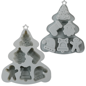 Santa clous hat chuông thả sô cô la khuôn xà phòng Silicone Băng Khay bánh Xmas giáng sinh khuôn giáng sinh bông tuyết Jinger người đàn ông - Product Image 3