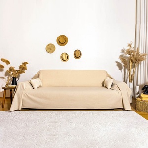 Wholesale Custom 100% Pure Linen Couch <b>Sofa</b> Armchair Cover Embroidered <b>Slipcover</b> Classic Style for Living Room Four Season - Product Image 2