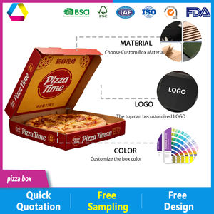 Cajas para <span class=keywords><strong>Pizza</strong></span> de 6, 10, 12, 14, 15, 16, 18 y 24 Pulgadas, Caja de Entrega de <span class=keywords><strong>Pizza</strong></span> Personalizada, Caja de <span class=keywords><strong>Pizza</strong></span> de Cartón Corrugado con Impresión a Color, Suministro de Fábrica - Product Image 3