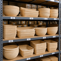 Indonesische natuurlijke rieten broodmand, geweven opbergmand, premium AAA rotan bakkerijbenodigdheden, decoratieve tafelorganizer, OEM