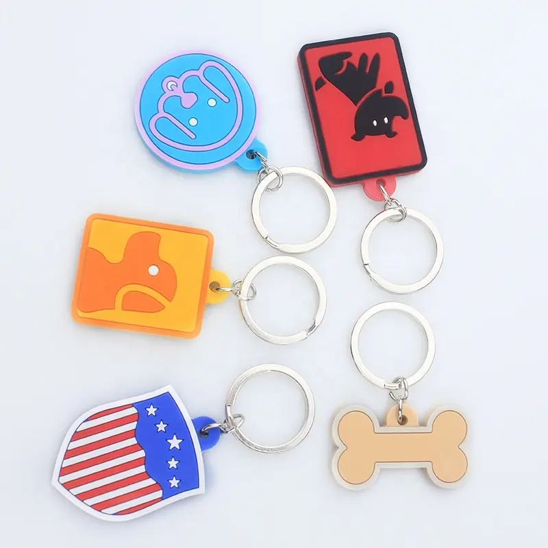 Lovely custom shape dog tag fashion silicone material mini tag high quality irregular pet supplies