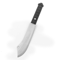Couteau droit de camping et de bushcraft Meiji, avec étui, manche en PP, lame de 9 cm, épaisseur de 2,5 mm, pour la survie, la chasse, l'EDC, utilitaire, DIY, OEM