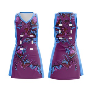 Factory Price <b>Sublimated</b> Team Logos Adult Netbal Training Wear Netbal Uniform with Reinforced Seams - Product Image 5