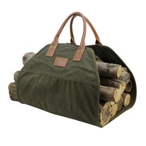 Accessori per <span class=keywords><strong>caminetti</strong></span> porta tronchi con manico in pu borse porta tronchi in tela cerata - Product Image 2