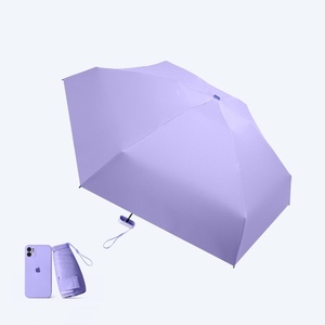 Parapluie de poche <span class=keywords><strong>à</strong></span> capsule UV manuel <span class=keywords><strong>à</strong></span> 6 plis de haute qualité pour femmes Parapluie cadeau personnel étanche dans un emballage en boîte - Product Image 5