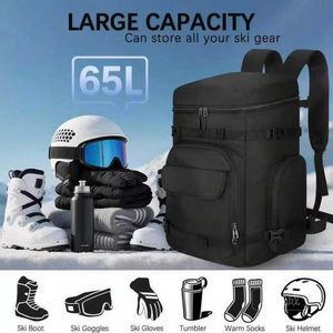 Mochila Impermeable de 65L para Botas de Esquí y Snowboard, Almacenamiento para Casco, Ligera, Duradera, Sistema de Transporte TCS, Unisex, para Viajes al Aire Libre - Product Image 6