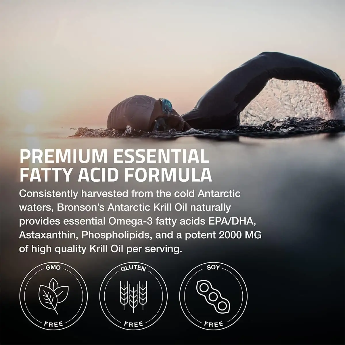 Softgel de aceite de krill antártico personalizado 2000 mg contiene ácidos grasos omega-3 EPA DHA astaxantina fosfatida suplemento de aceite de krill