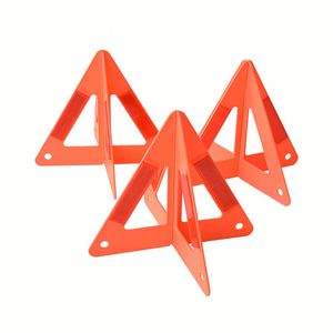 Kit de Cinta Reflectante para Vehículos con Triángulo de Advertencia Duradero, Equipo de Emergencia para Acampar, Escalar y Carreteras, Logotipo Personalizado - Product Image 3
