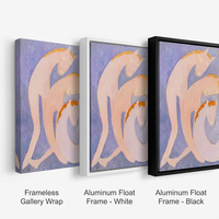 Tableau mural abstrait maximaliste Giclée aux couleurs vives sur toile avec cadre en alliage d'aluminium, tailles personnalisables pour salon et salle à manger