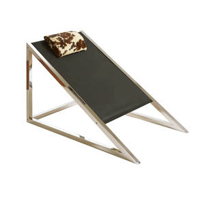 <span class=keywords><strong>Fauteuil</strong></span> lounge Mies en métal de style moderne du milieu du siècle avec ottoman, meubles vintage et antiques, <span class=keywords><strong>fauteuil</strong></span> en cuir d'hôtel avec <span class=keywords><strong>pouf</strong></span> à vendre - Product Image 6