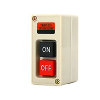 Interrupteur à bouton-poussoir mécanique ABS 3P 3,7KW 15A 250V avec panneau sans LED IP40, borne à vis pour appareils électroménagers TBSP-315