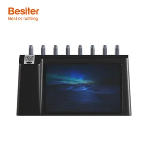 Besiter Desktop 8 Slots Shared Power bank Kiosk Station 3 in 1 Kabel integrierte wiederauf ladbare Batterien mieten