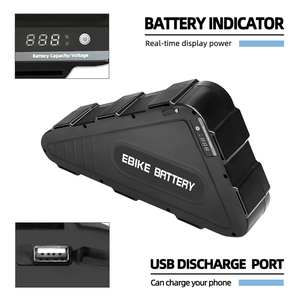 Batería de Bicicleta Eléctrica Triangular Impermeable de Alta Calidad, <span class=keywords><strong>48V</strong></span> 52V <span class=keywords><strong>21Ah</strong></span> 50ABMS, Batería de Bicicleta Eléctrica, Paquete de Baterías de Iones de Litio <span class=keywords><strong>18650</strong></span> - Product Image 4