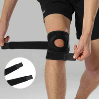 Genouillère de compression réglable en néoprène avec soutien rotulien ouvert, protection avancée, taille unique unisexe pour la course, la corde à sauter, le tennis