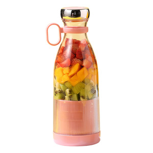 Botella exprimidora de frutas portátil, agitador eléctrico de doble hoja de 400Ml para uso doméstico y estudiantil, alimentado por batería, PP de calidad alimentaria - Product Image 1