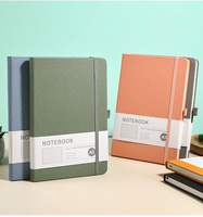 Cuaderno A5 con Tapa Dura de Cuero PU, Grabable con Láser, con Encuadernación Cosida con Hilo, para Oficina, Escuela, Negocios y Otros Usos