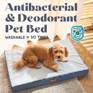 Venta al por mayor cama para mascotas tela desodorante antibacteriana lavable soporte ortopédico cama de espuma para perros - Product Image 2