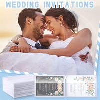 Enveloppes translucides mariage enveloppes budgétaires claires A7 auto-adhésif