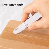 Hoge Hardheid Klein Opvouwbaar Zakmes Multi Utility Mes Box Cutter Camping Zelfverdedigingsmes Met Sleutelringgat Voor Tactiek