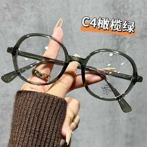 Lunettes optiques à monture ronde Tr38022, monture intégrale, protection contre la lumière bleue, unisexe, taille moyenne, verres en PC, origine Taizhou - Product Image 4