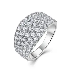 时尚女士新设计925纯银氧化锆戒指摩洛哥结婚戒指珠宝女性结婚戒指