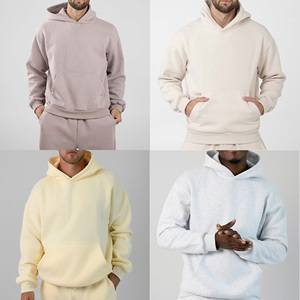 Tùy chỉnh các nhà sản xuất Sweatpants unisex yếu tố cần thiết hơi Heavyweight quá khổ của nam giới Hoody Hoodies và hoodie Set - Product Image 5