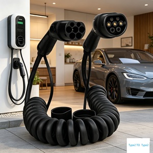 Nuevo Cargador Portátil para Vehículos Eléctricos Tipo 2 a Tipo 2, 11kW, 3 Fases, 16A, con Cable y Certificación CE Estándar Europeo - Product Image 5