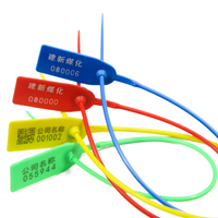 Sceau de sécurité en plastique robuste SK3004P, longueur réglable, à serrage progressif, pour le transport et l'emballage de marchandises