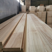 Usine de vente Paulownia bois massif planche de bois Paulownia bande unique latte de bois