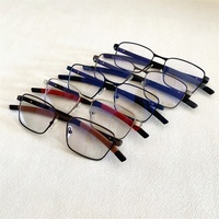 Qingqing vente en gros 2025 aluminium slip cut verre photogray anti lumière bleue lunettes photochromiques à bas prix