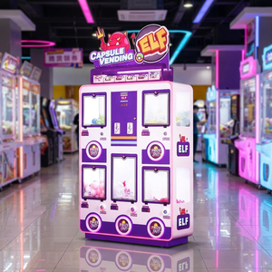 Máquina Expendedora de Juguetes Elf Capsule con 5 Compartimentos, LED Multicolor, Funciona con Monedas - Product Image 3