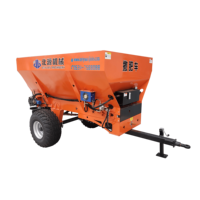 Épandeur de fumier solide Épandeur de sable pour compost de chaux Tracteur traîné PTO Épandeur d'engrais à vendre