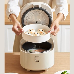 Olla Arrocera Midea de 4L, Forma de Tambor, Multiusos, Eléctrica, con Función de Reserva, Color Albaricoque Claro - Product Image 1