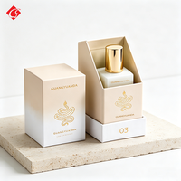 Boîte cadeau de luxe personnalisée et recyclable pour sérum cosmétique et soins de la peau, avec insert en éponge, gaufrage du logo, pelliculage mat, certifiée