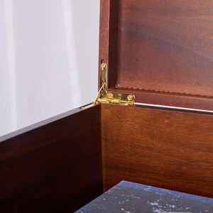 Boîte de rangement en bois, boîtes décoratives avec couvercle pour ranger les souvenirs, boîte décorative en bois pour la décoration de la maison - Product Image 6