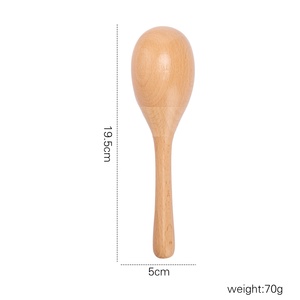 <span class=keywords><strong>Maracas</strong></span> pour bébé en bois de hêtre de qualité supérieure, modèle MR-06, option de logo personnalisé, <span class=keywords><strong>prix</strong></span> promotionnel d'usine, vente en gros pour les amateurs de musique - Product Image 2