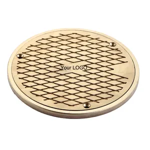 Brass die cast nickel bronze outdoor drain cover professional casting services