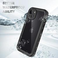 Casing ponsel selam bawah air ip68, casing ponsel segel penuh berenang menyelam 13 pro max tahan air untuk ponsel