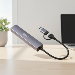 Multiport 4-Port Type-C USB3.2 Gen1 <strong>Docking</strong> <strong>Station</strong> With RJ45 Network Hub In Stock - Product Image 3