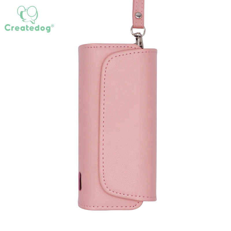 Чехол для электронной сигареты Createdog IQO из искусственной кожи с логотипом OEM и кольцом для использования с IQO ILuma