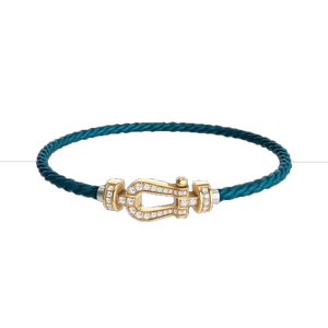 Elegant Horseshoe Charm <b>Bracelets</b>-Rose <b>Gold</b> Plated Sterling Silver Heart Cut Channel Set Zircon Freshwater <b>Pearl</b> Third Party - Product Image 2