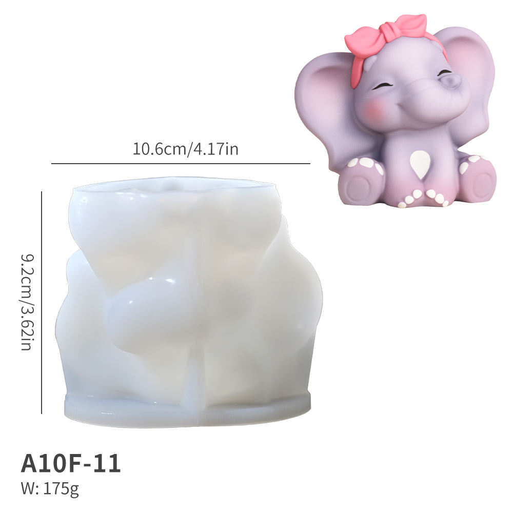 แม่พิมพ์ A10F-11รูปช้างเพศเมียสีขาว